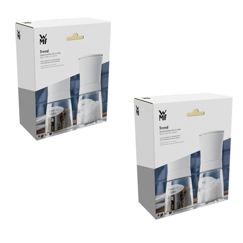 2x WMF Gewürzmühlen 2er Set Ceramill Trend Mühle Salz Pfeffer Gewürzmühle